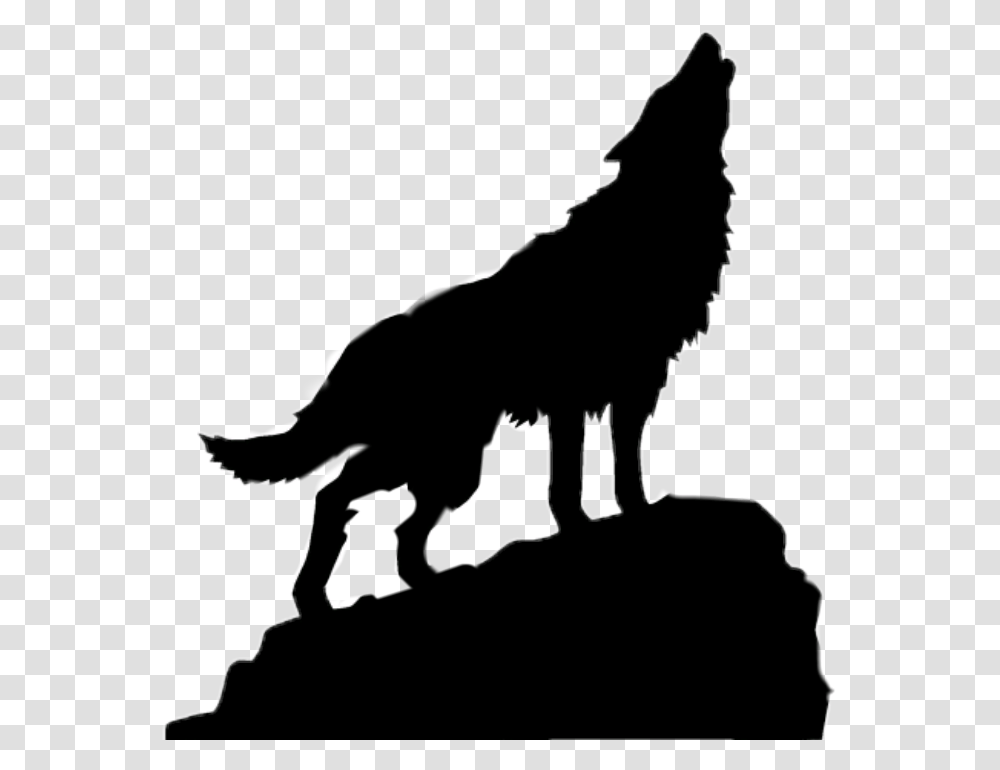 Wolf Howling Wolf Howling Silhouette, Mammal, Animal, Coyote, Red Wolf Transparent Png
