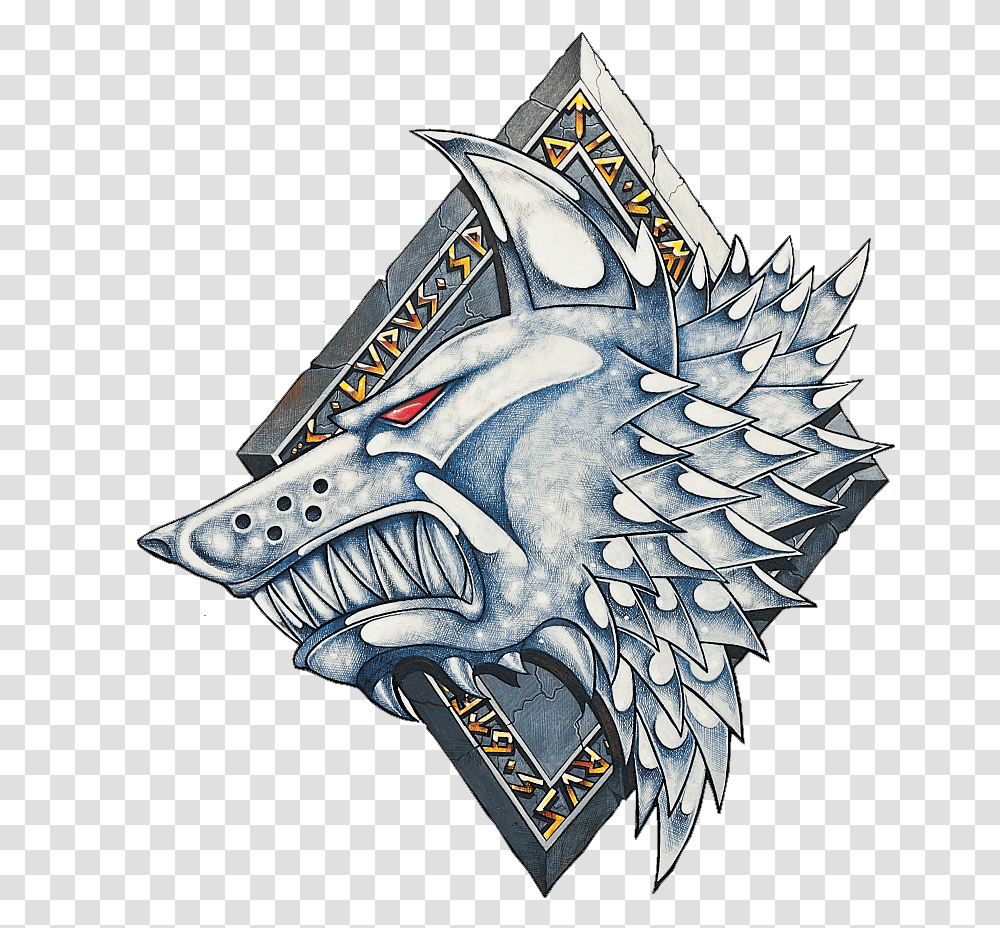 Wolf Icon Avatar Warhammer 40k Space Wolves Logo, Trademark, Emblem, Dragon Transparent Png