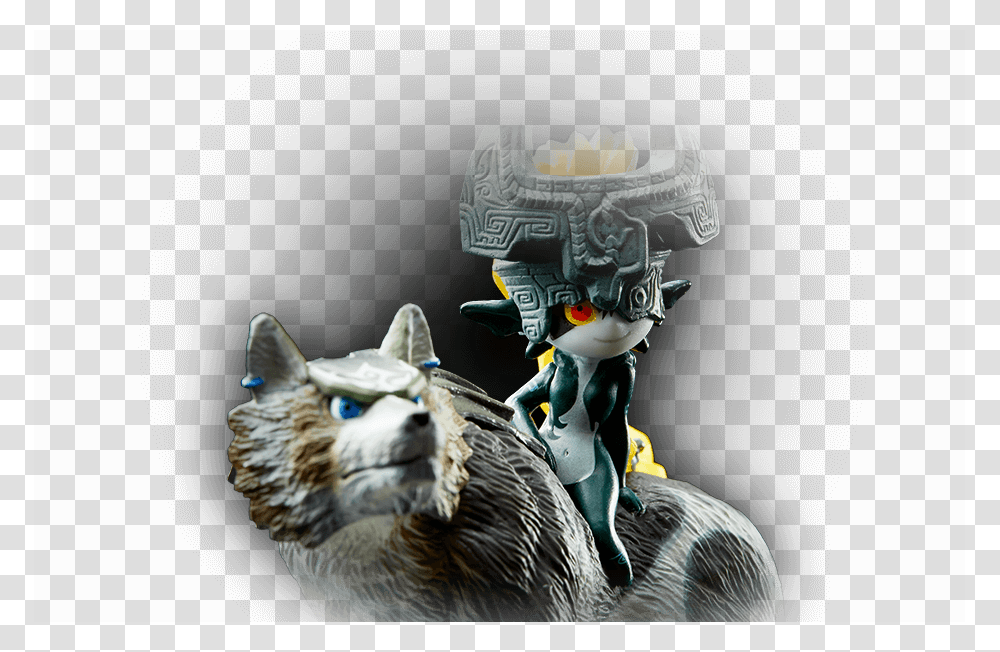 Wolf Link And Midna Amiibo, Figurine, Bird, Animal, Chicken Transparent Png