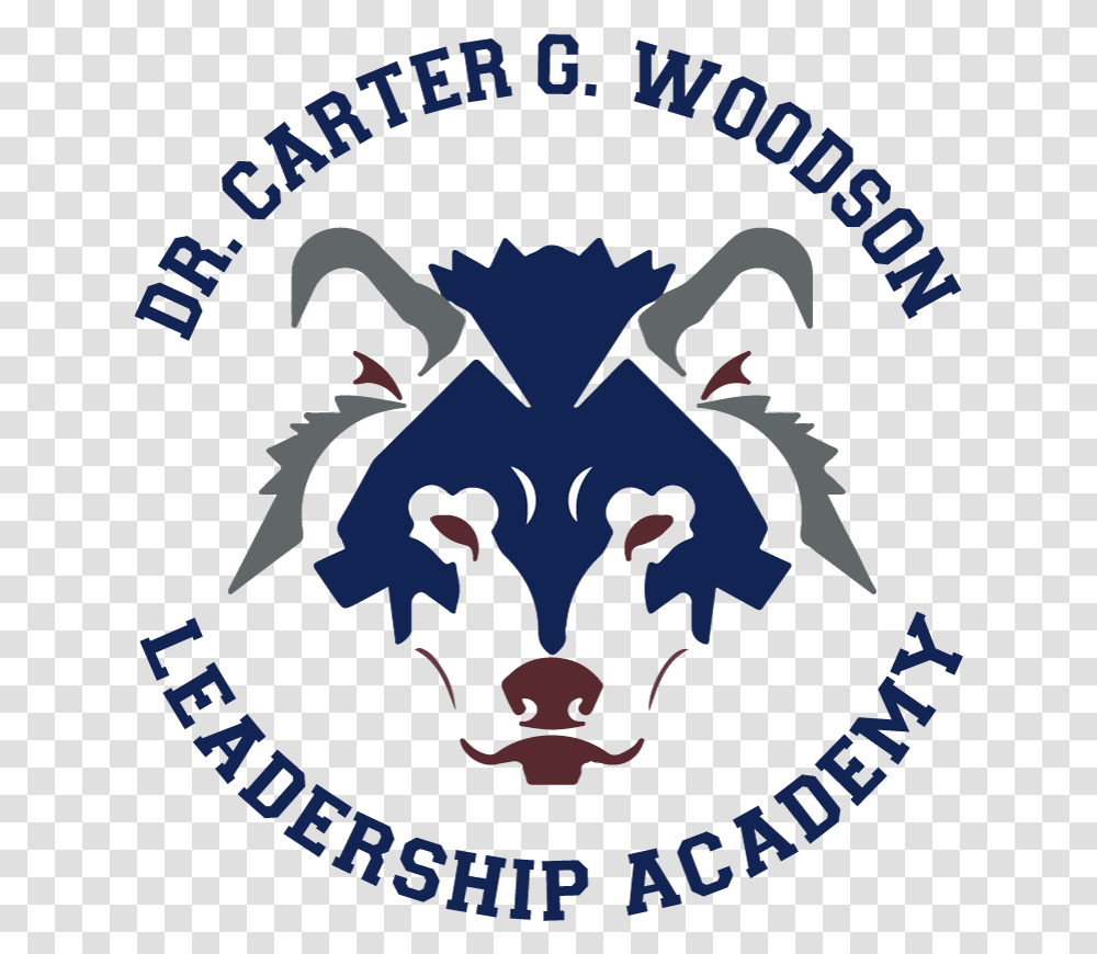 Wolf Logo Carter G Woodson Leadership Academy, Poster, Advertisement, Mammal Transparent Png