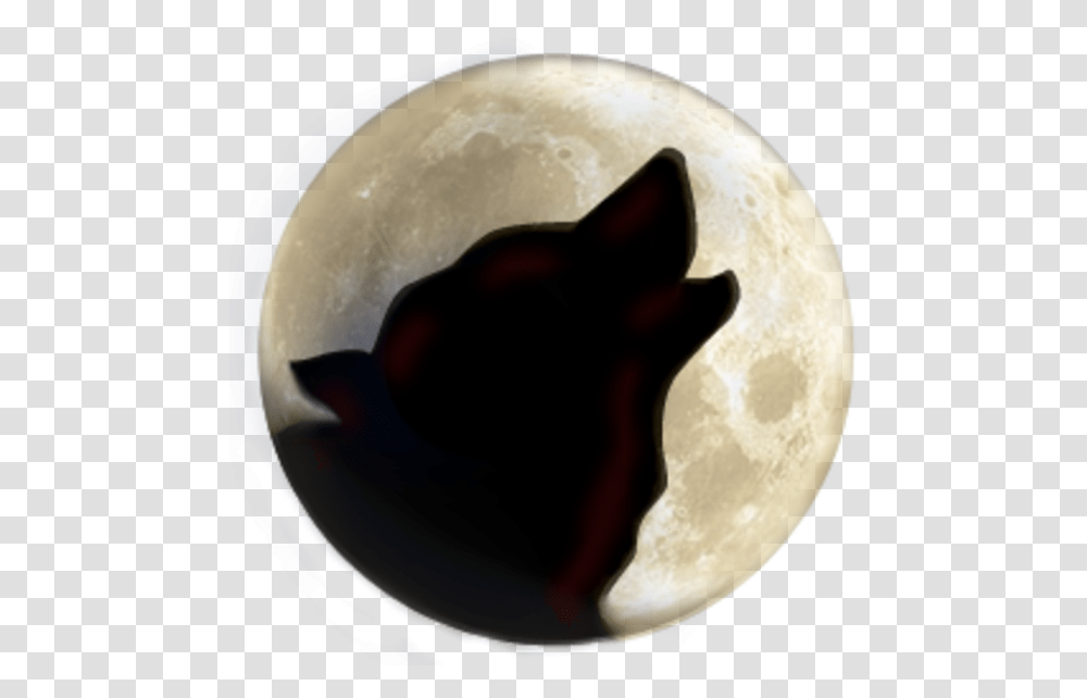 Wolf On Moon Sticker, Sphere, Astronomy, Helmet Transparent Png