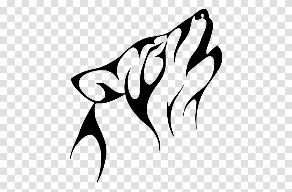 Wolf Outline Drawing, Stencil, Hand, Mammal, Animal Transparent Png