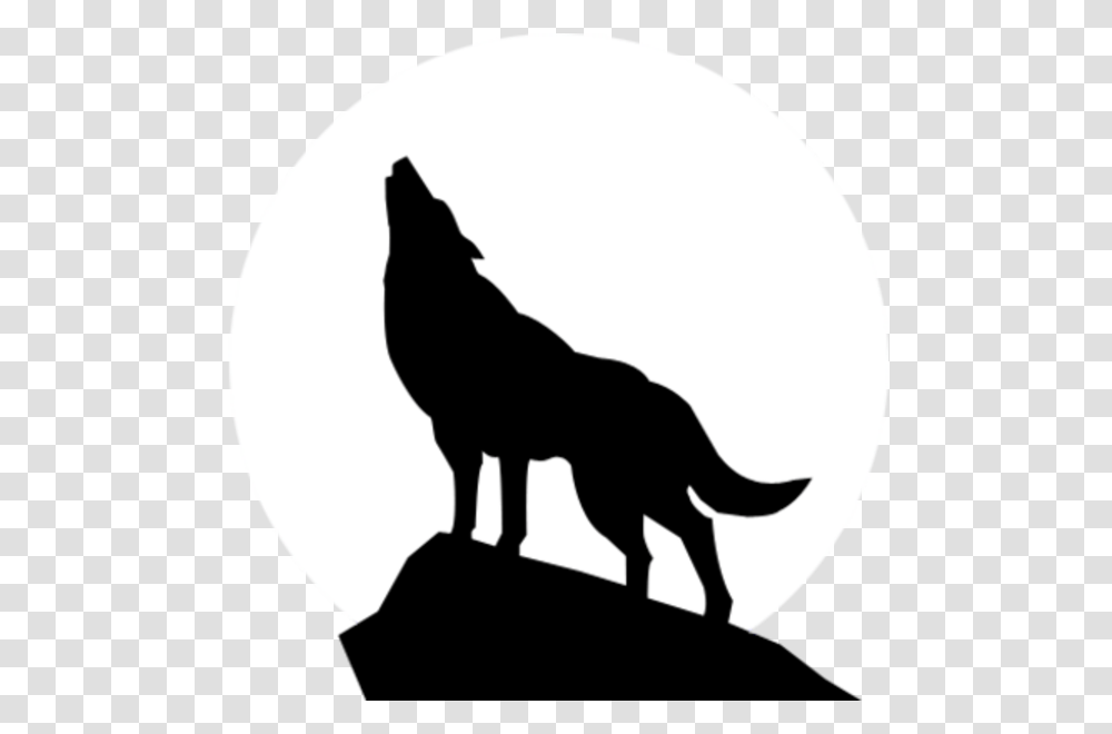Wolf Outline Wolf Howling Silhouette, Mammal, Animal, Dog, Pet Transparent Png