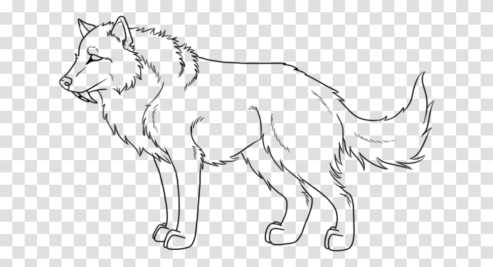 Wolf Outline Wolf Outline, Gray, World Of Warcraft Transparent Png
