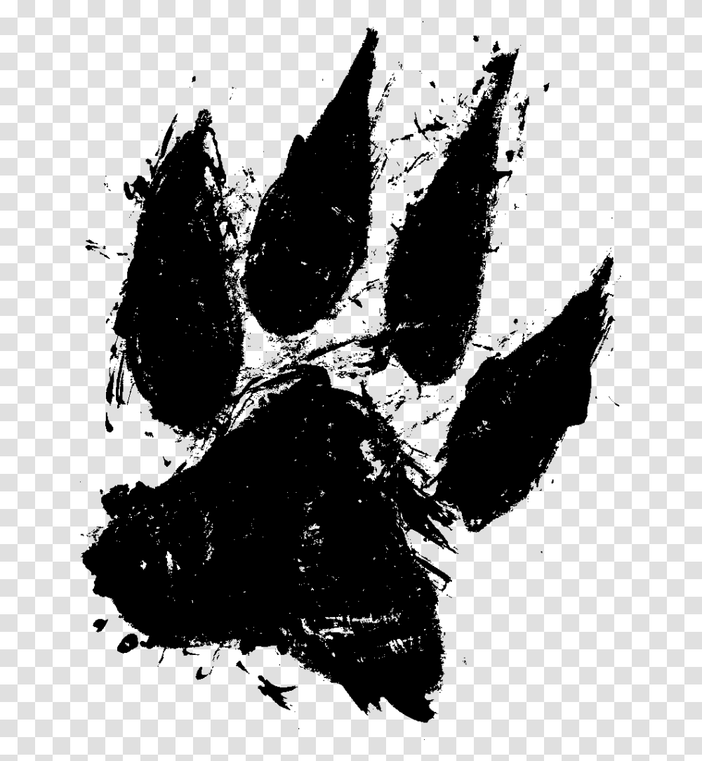 Wolf Paw Print, Gray, World Of Warcraft Transparent Png