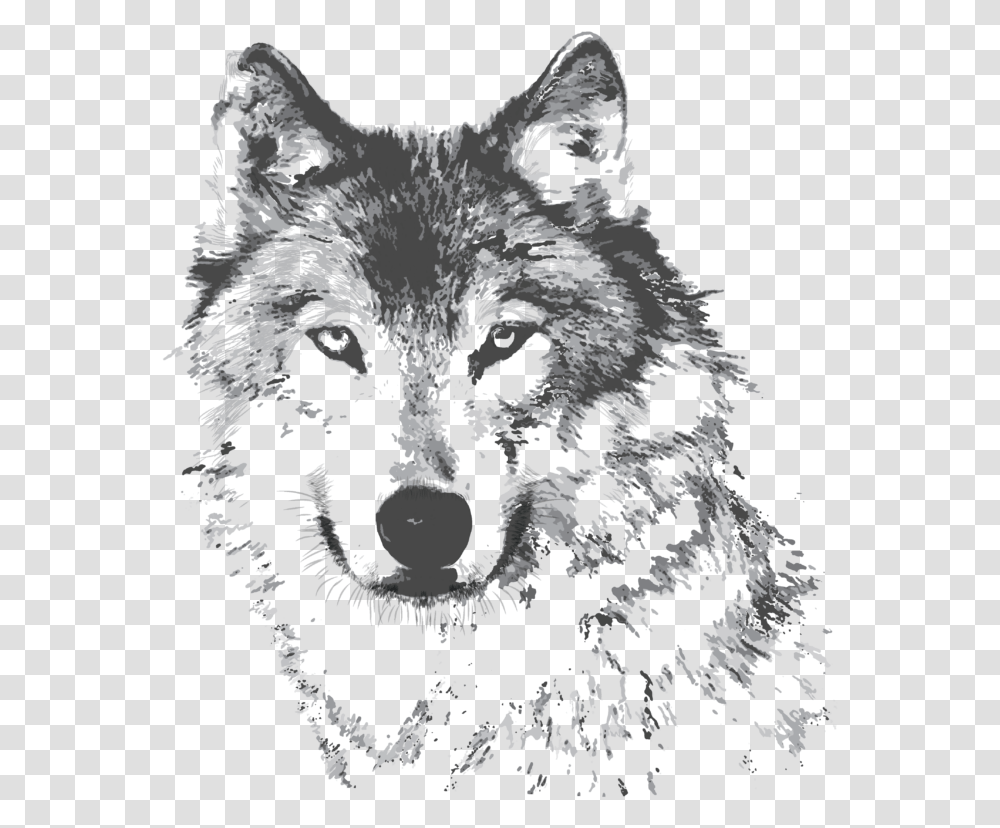 Wolf Puzzle Black And White, Mammal, Animal, Wildlife Transparent Png