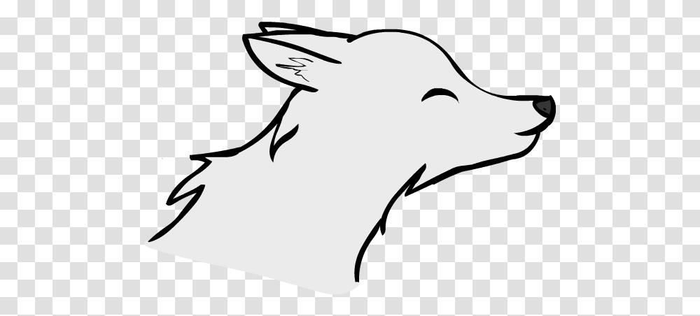 Wolf Shiver Stuff Anime Cute Wolves Drawings Love, Silhouette, Stencil, Person, Animal Transparent Png