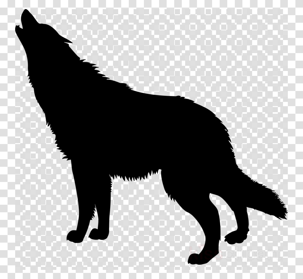 Wolf Silhouette Background, Stencil, Tiger, Wildlife, Mammal Transparent Png