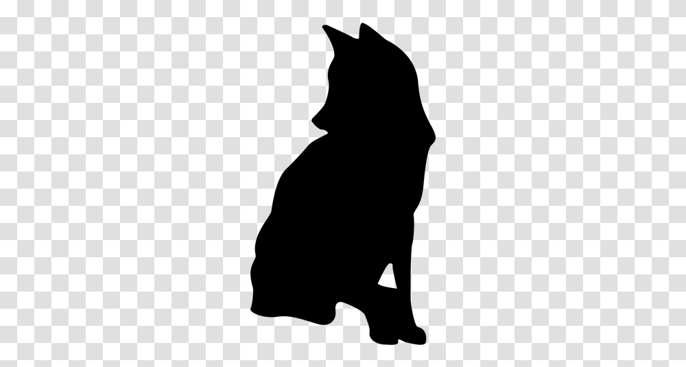 Wolf Sitting Silhouette, Gray, World Of Warcraft Transparent Png
