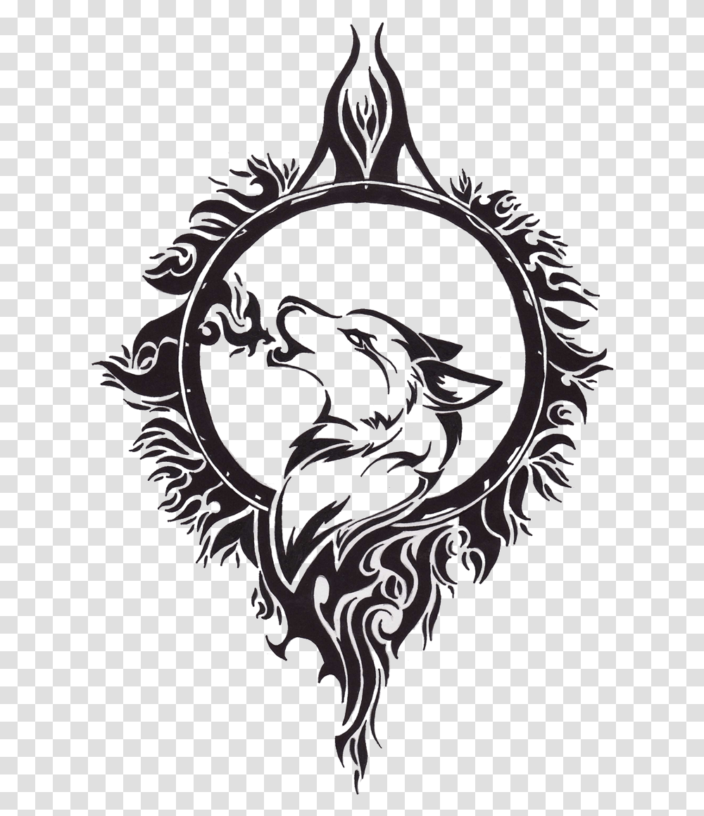 Wolf Tattoo Celtic Tribal Wolf Tattoo, Dragon, Emblem Transparent Png