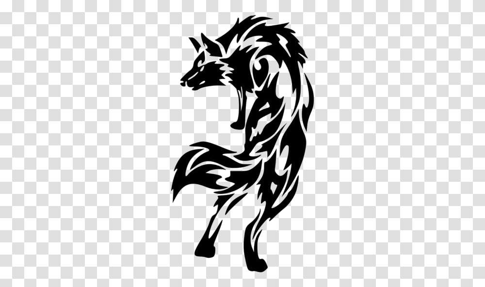 Wolf Tattoos Images Tribal Wolf Background, Floral Design, Pattern Transparent Png