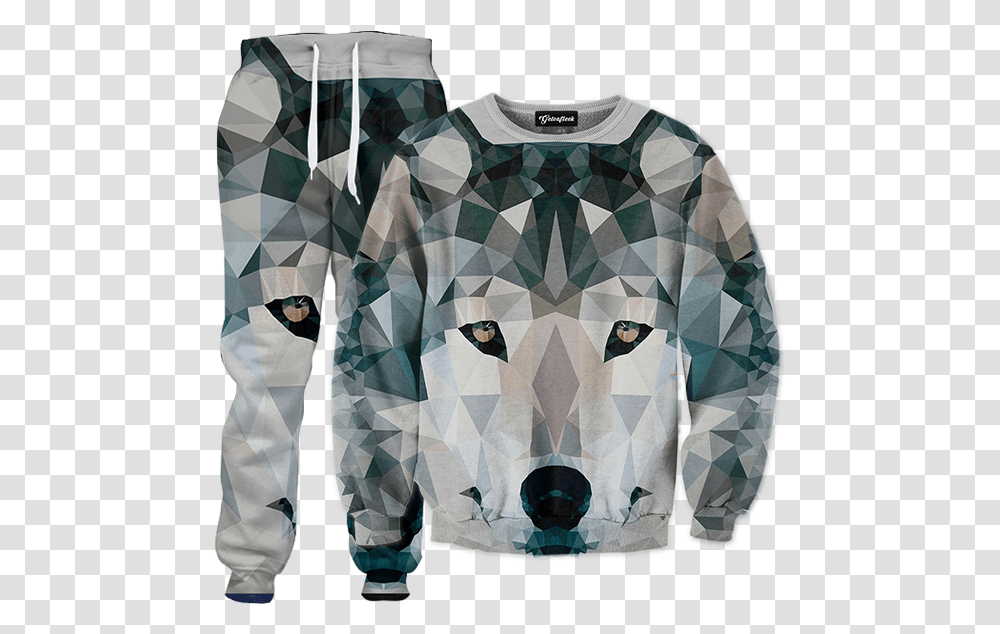 Wolf Tracksuit, Apparel, Long Sleeve, Sweatshirt Transparent Png