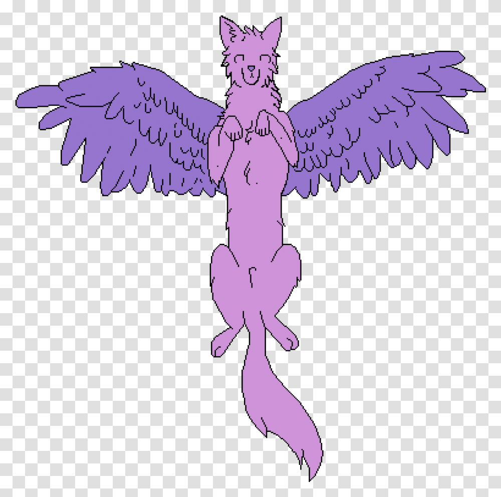 Wolf With Wings Easy Wolf With Wings, Cross, Nature, Outdoors Transparent Png