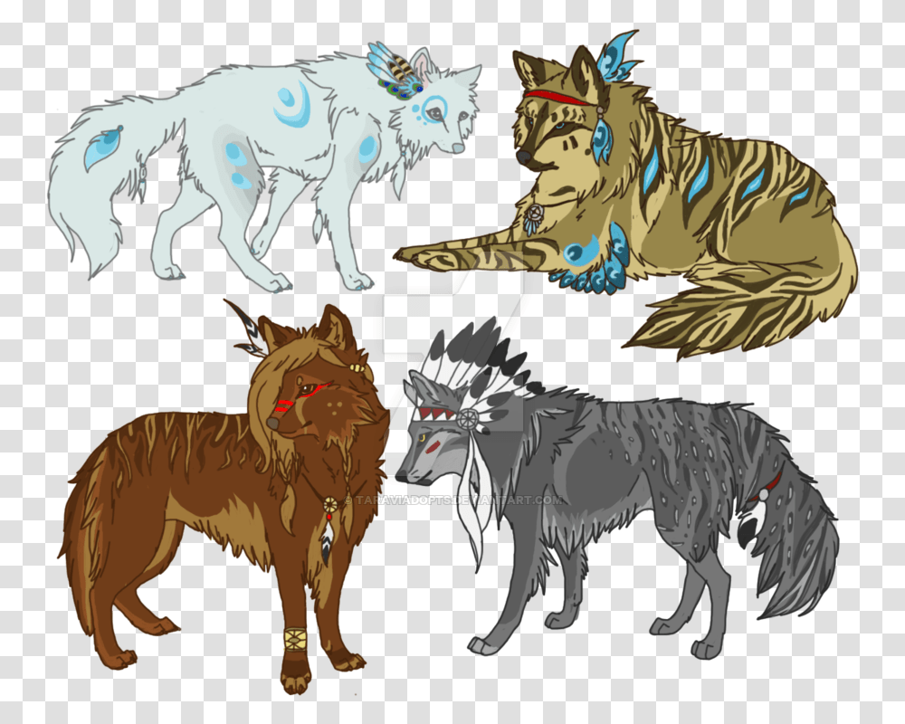 Wolf Wolf Drawing Native Americans, Animal, Mammal, Tiger, Wildlife Transparent Png