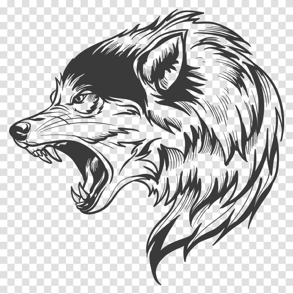 Wolf Wolf Silhouette Wolf Head Drawing Wolf Clipart Wolf Vector, Animal, Beak, Bird, Tiger Transparent Png