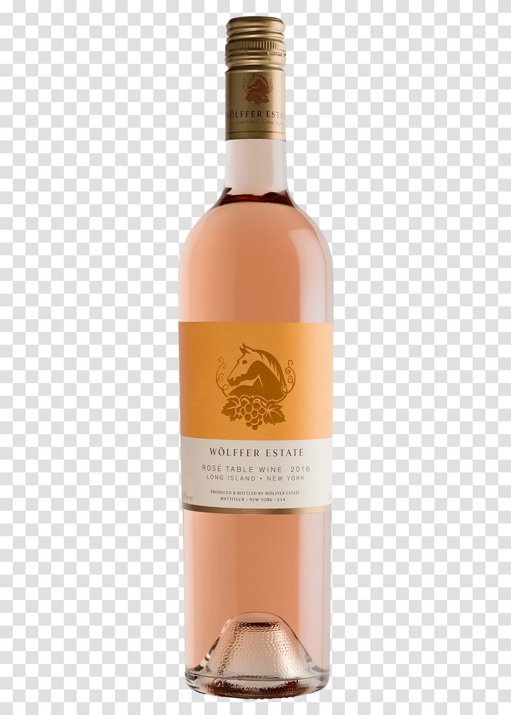 Wolffer Estate Rose, Bottle, Alcohol, Beverage, Label Transparent Png