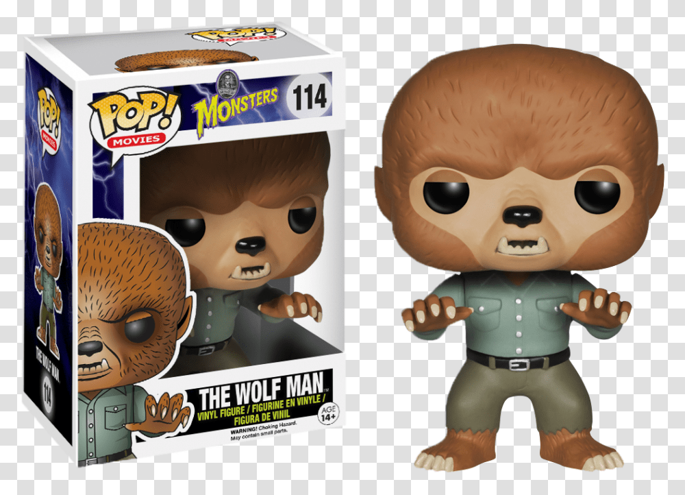 Wolfman Pop Vinyl Figure, Doll, Toy, Head, Plush Transparent Png