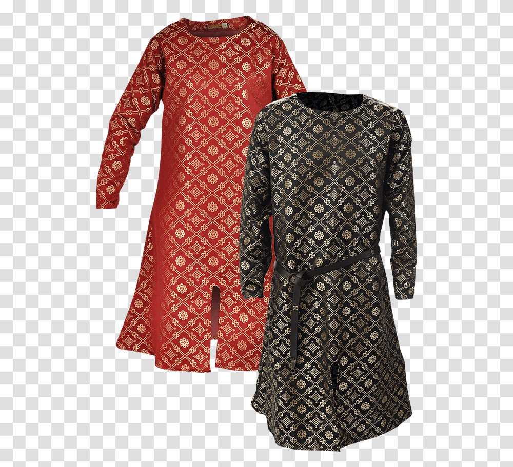 Wolfram Damask Tunic Damask Clothing Medieval, Apparel, Sleeve, Long Sleeve, Dress Transparent Png