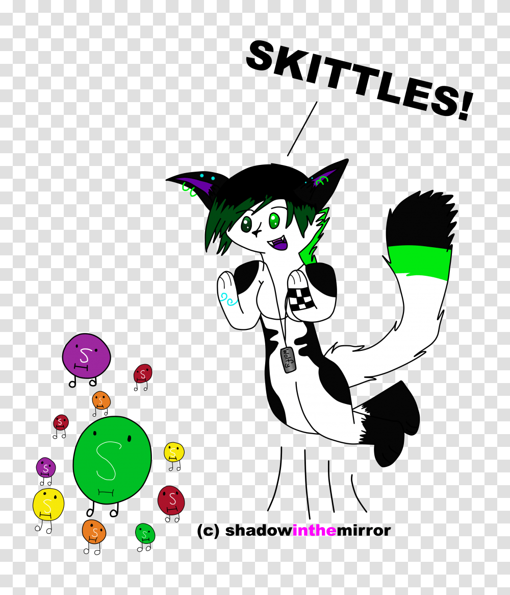 Wolfy Loves Skittles Weasyl, Stencil Transparent Png