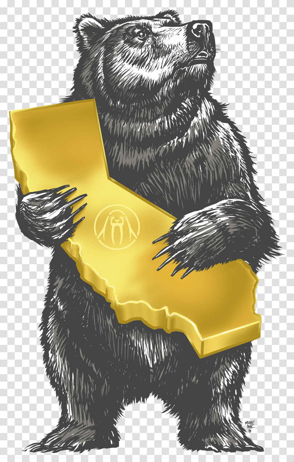Wolverine Animal Spectacled Bear, Label, Bird, Mammal Transparent Png