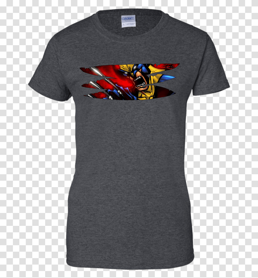 Wolverine Claw Marks Xmen Weapon X Deadpool Wolverine Fueled By Haters Cowboys, Apparel, T-Shirt, Person Transparent Png