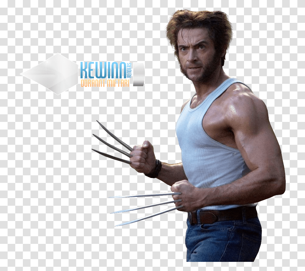 Wolverine Hugh Jackman Wolverine, Person, Human, Undershirt Transparent Png