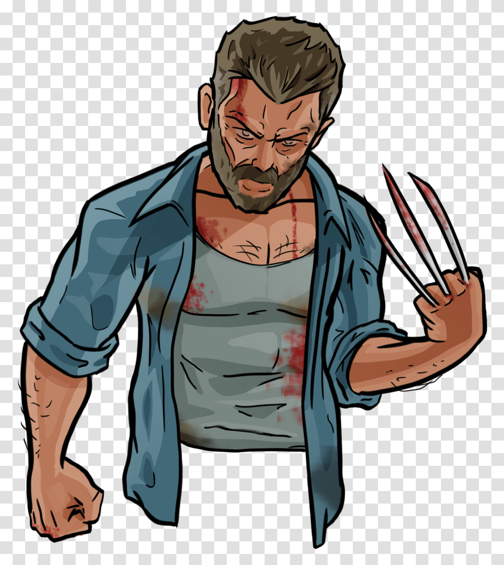 Wolverine Logan Cartoon, Person, Human, Apparel Transparent Png