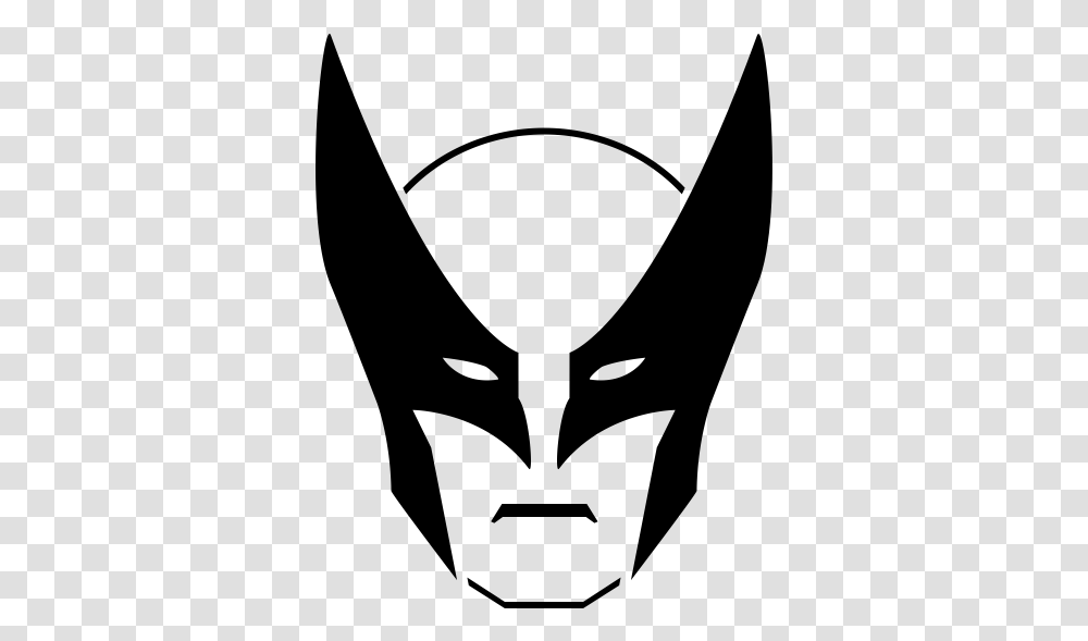 Wolverine Mask Black And White, Gray, World Of Warcraft Transparent Png