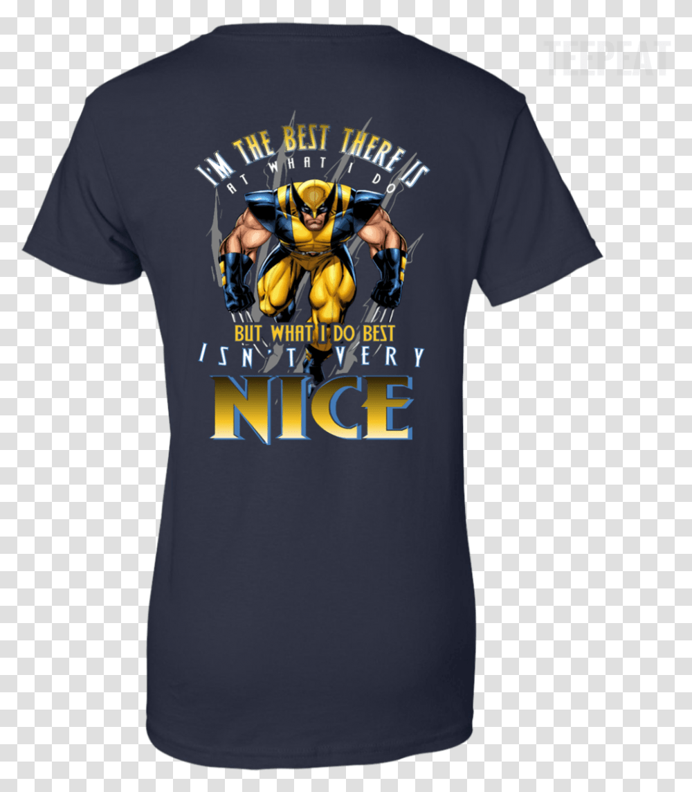 Wolverine Movie Ladies Tee Apparel TeepeatClass, T-Shirt, Person, Human Transparent Png