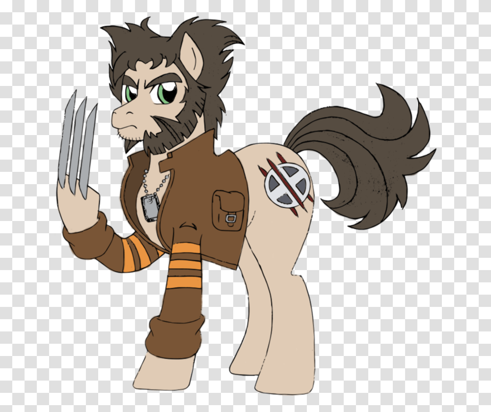 Wolverine Pony Wolverine As A Pony, Animal, Mammal, Pet, Cat Transparent Png