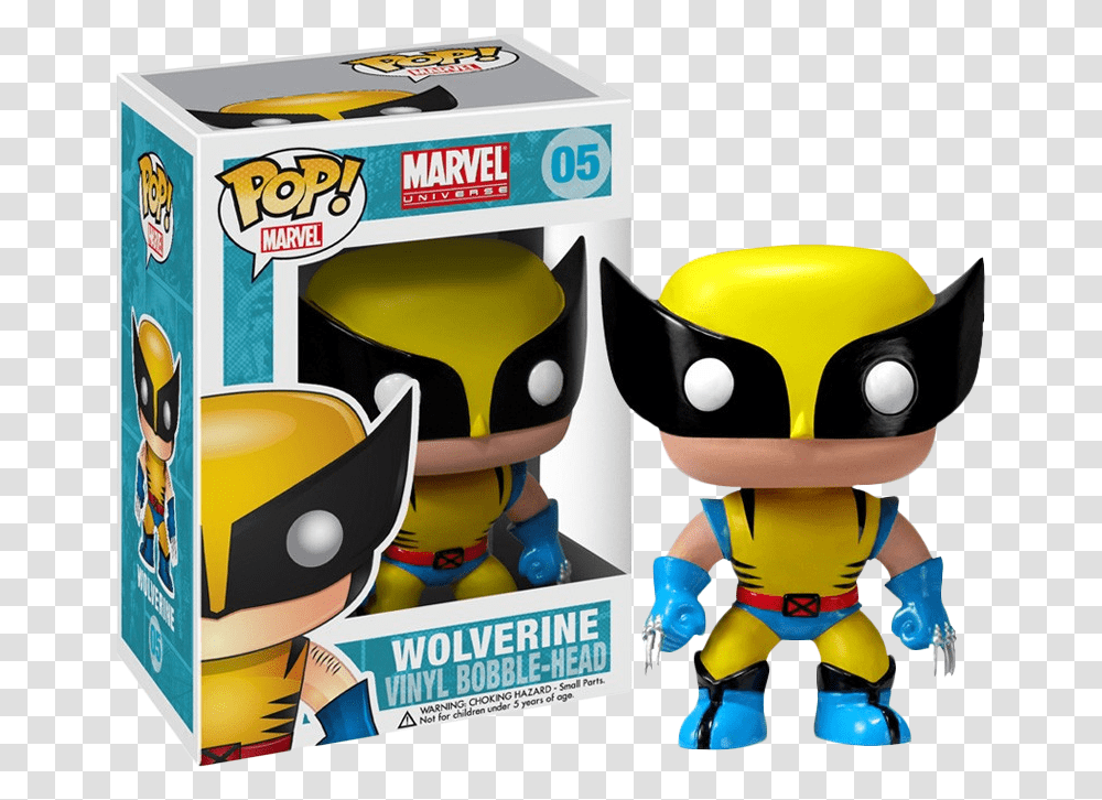 Wolverine Pop Vinyl Bobble Head FigurequotData Large Figurine Pop Marvel Wolverine, Toy, Label, Advertisement Transparent Png