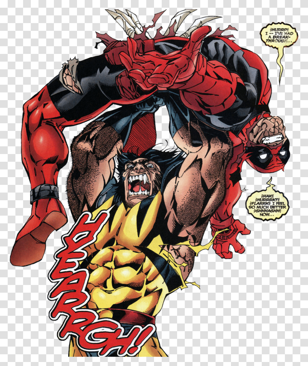 Wolverine Vs Deadpool In Comics Transparent Png