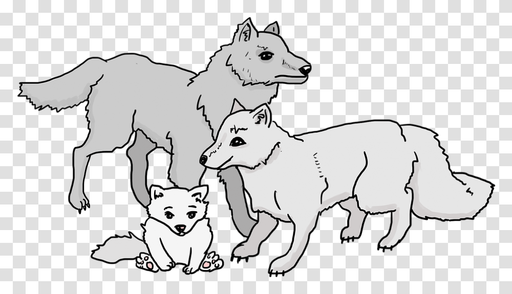 Wolves Wolf Pack Wolf Cub Family Beast Animals Pack Of Wolves Cartoon, Mammal, Dog, Pet, Canine Transparent Png