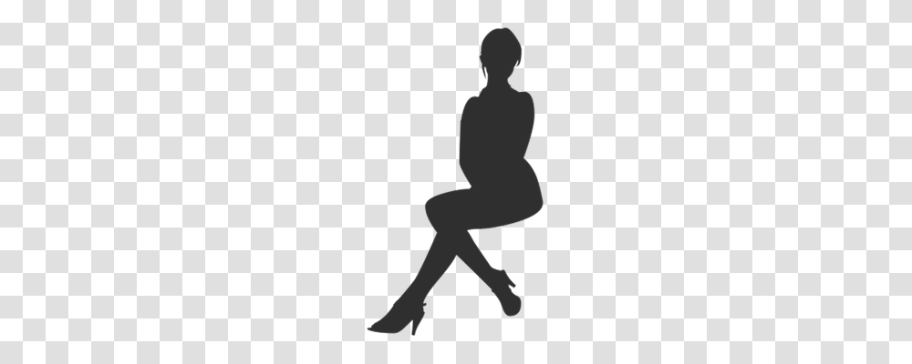 Woman Person, Silhouette, Human, Kneeling Transparent Png