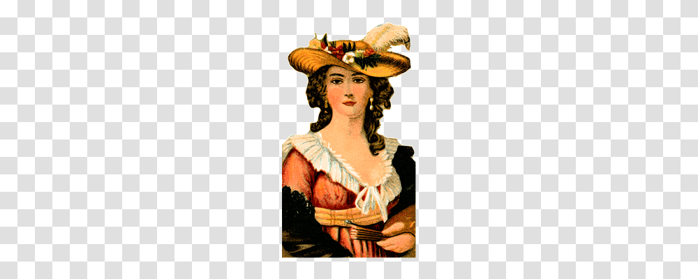 Woman Person, Painting, Linen Transparent Png