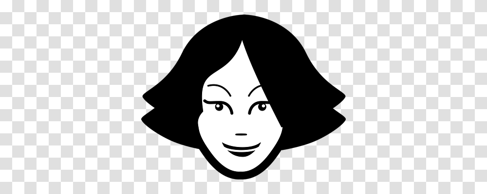 Woman Person, Stencil, Face, Snowman Transparent Png