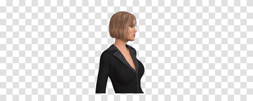 Woman Person, Long Sleeve, Hair Transparent Png