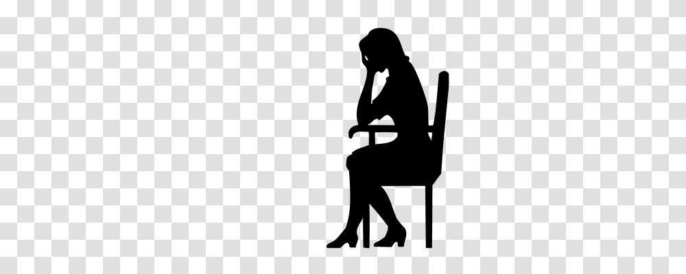 Woman Person, Sitting, Silhouette Transparent Png