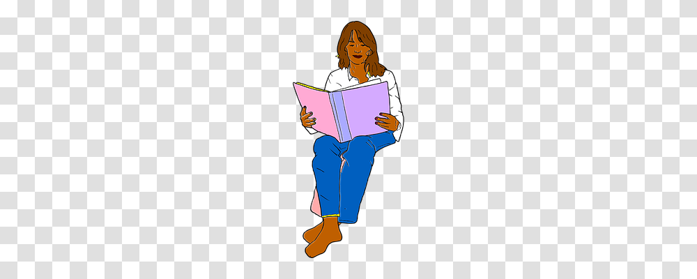 Woman Person, Reading, Human Transparent Png