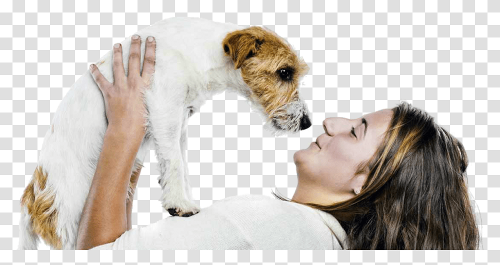 Woman And Dog, Terrier, Pet, Canine, Animal Transparent Png