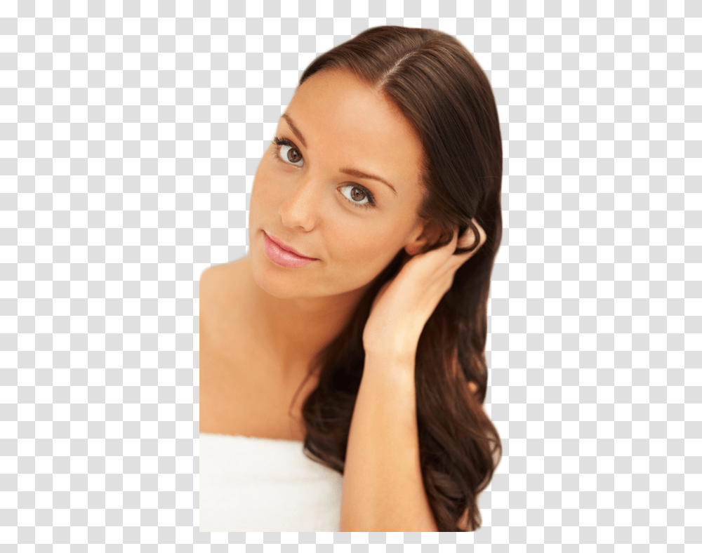 Woman At Hair Salon Download Beautiful Woman, Face, Person, Female, Skin Transparent Png