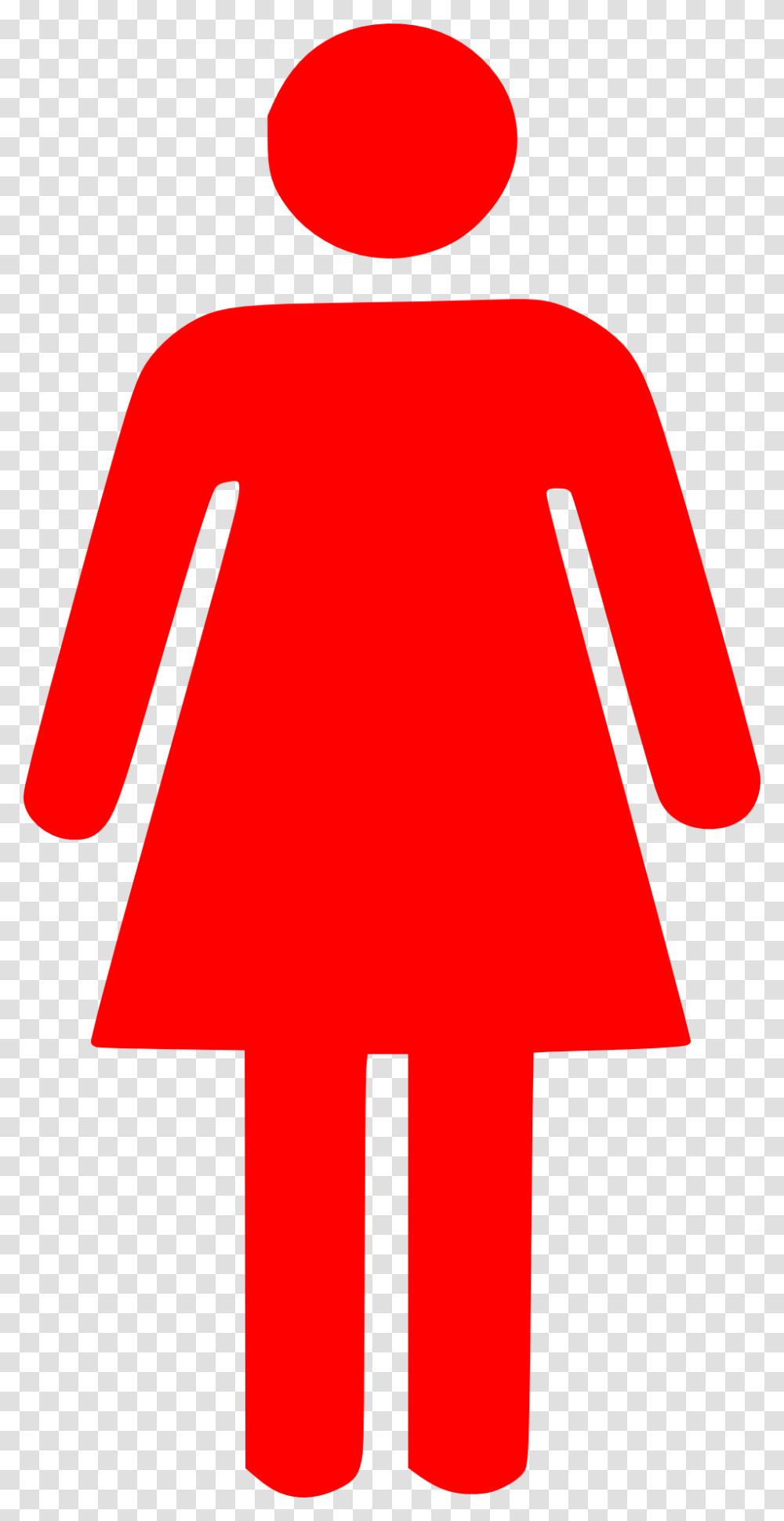 Woman Bathroom Sign Red Sleeve, Woman Bathroom Sign