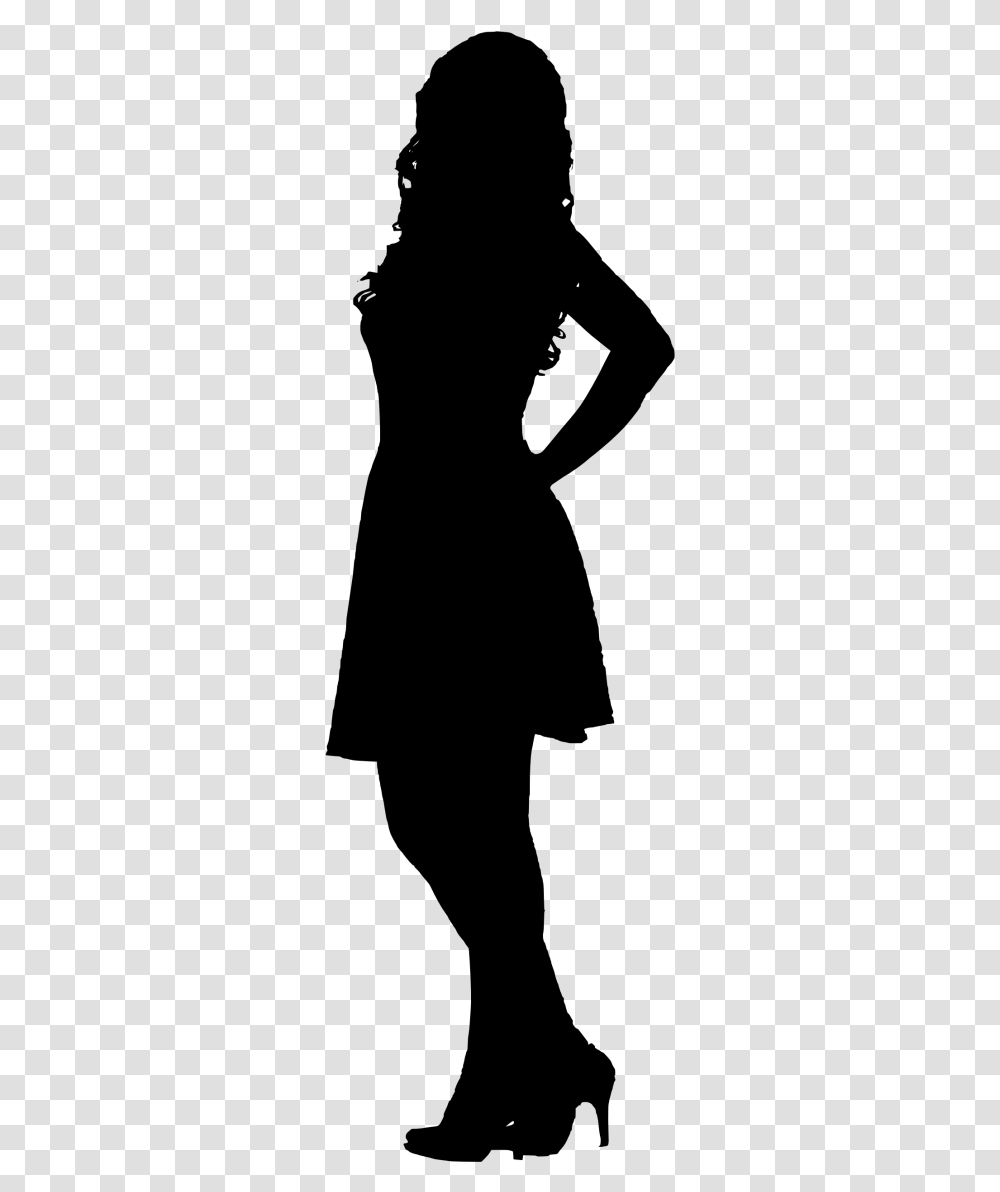 Woman Black Silhouette, Gray, World Of Warcraft Transparent Png