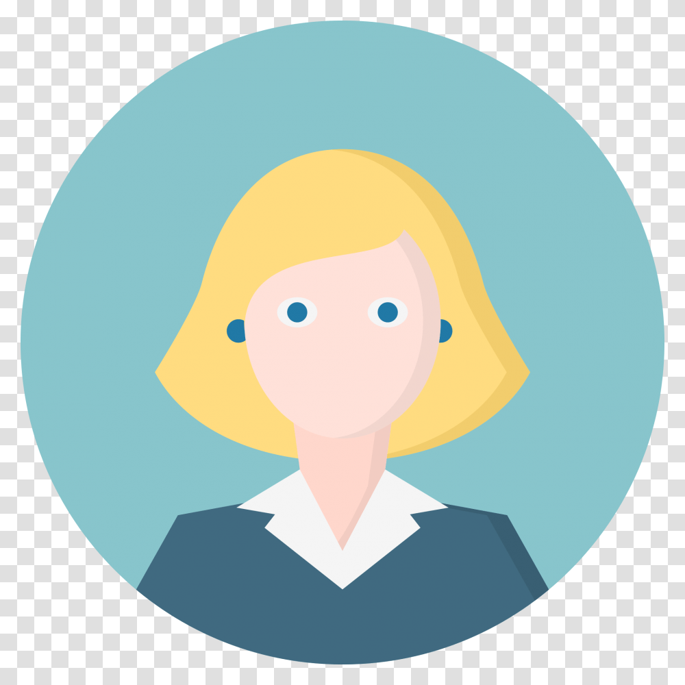 Woman Blonde Blue Eyes People Avatar Person Human Free Female Avatar Icon, Snowman, Winter, Outdoors, Nature Transparent Png