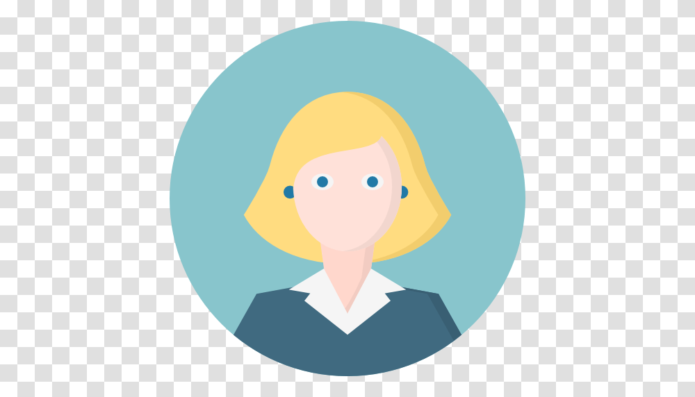 Woman Blonde Blue Eyes People Avatar Person Human Icon Free, Face, Hair, Snowman Transparent Png