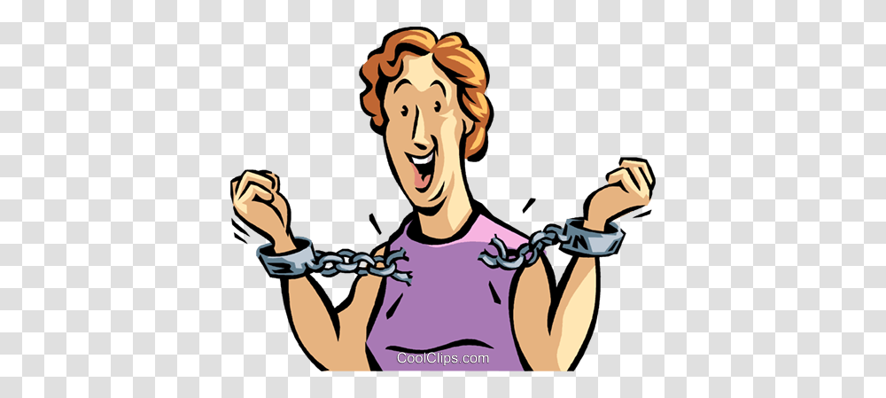 Woman Breaking Free From Handcuffs Royalty Free Vector Clip Art, Arm, Barbed Wire Transparent Png