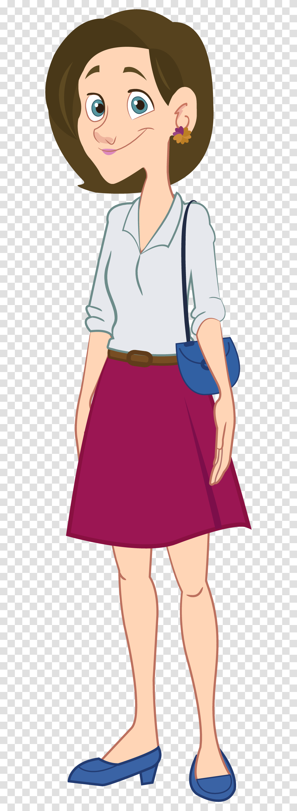 Woman Cartoon, Apparel, Skirt, Person Transparent Png