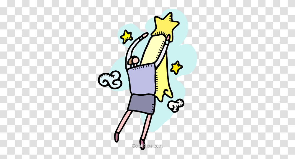 Woman Catching A Shooting Star Royalty Free Vector Clip Art, Performer, Doodle, Drawing, Poster Transparent Png