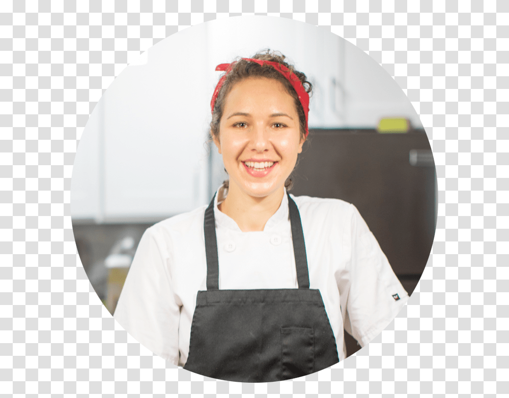 Woman Chef Girl, Person, Shirt, Female, Bowl Transparent Png