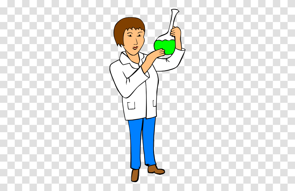 Woman Chemist Clip Art, Person, Hand, Horn, Brass Section Transparent Png